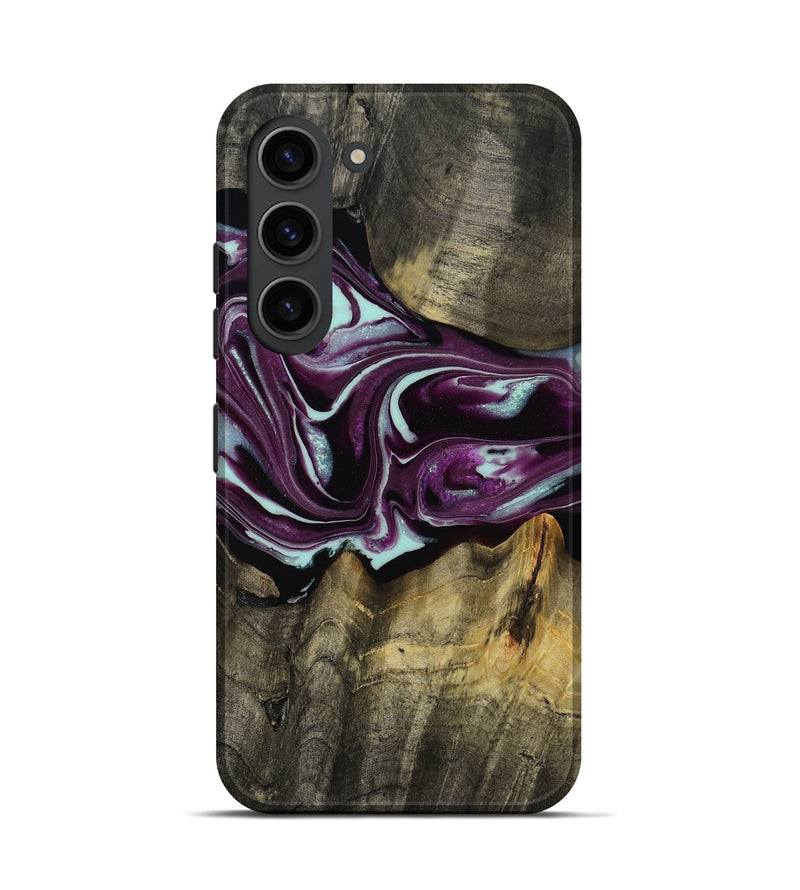 Galaxy S23 Wood Live Edge Phone Case - Lavon (Purple, 793126)