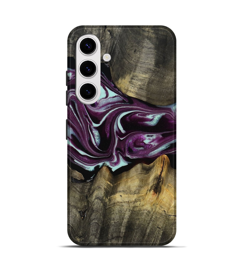Galaxy S25 Wood Live Edge Phone Case - Lavon (Purple, 793126)