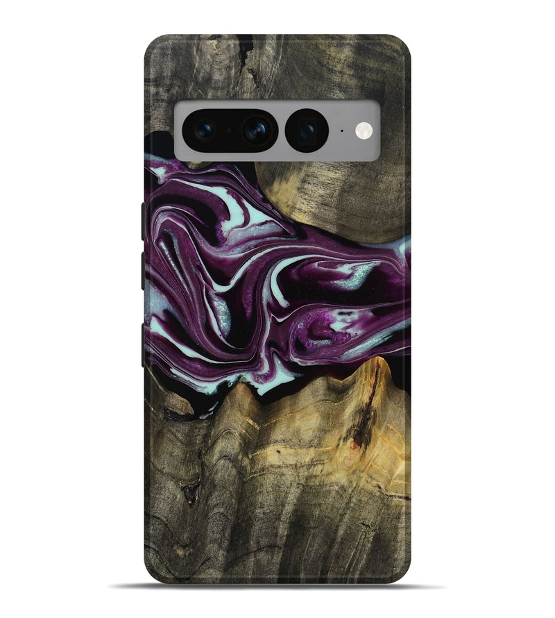 Pixel 7 Pro Wood Live Edge Phone Case - Lavon (Purple, 793126)