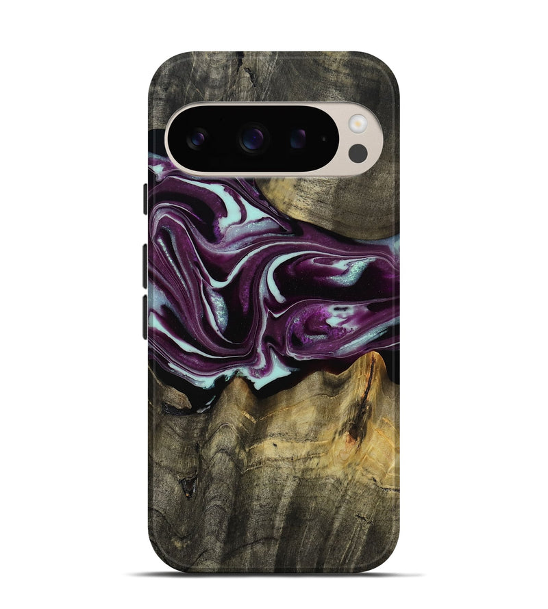 Pixel 9 Wood Live Edge Phone Case - Lavon (Purple, 793126)