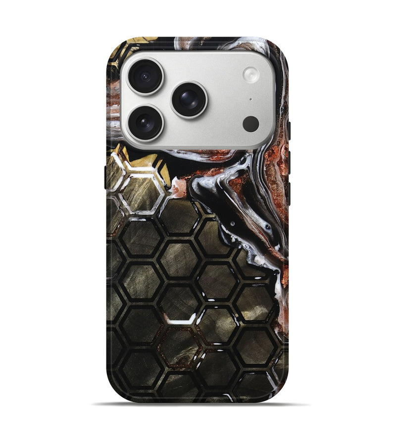 iPhone 17 Pro Wood Live Edge Phone Case - Pink (Pattern, 793131)