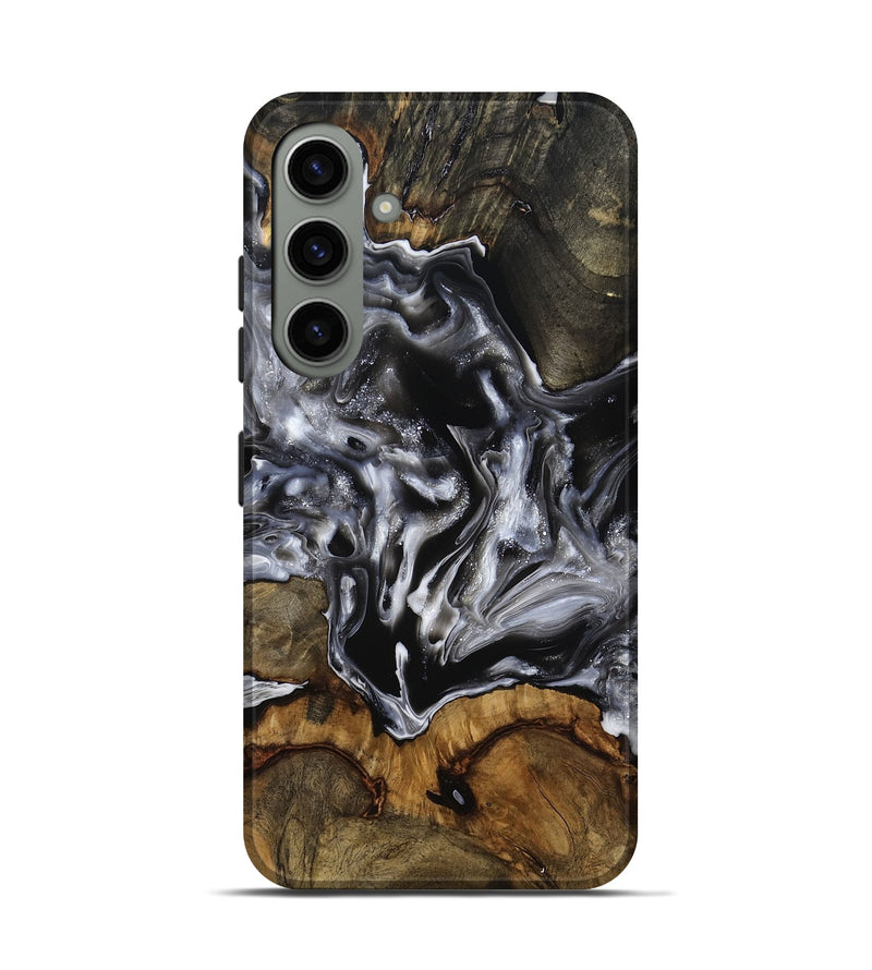 Galaxy S24 Wood Live Edge Phone Case - Yadiel (Black & White, 793138)