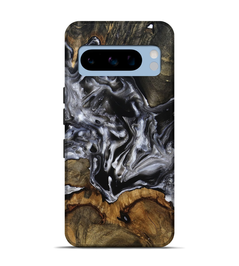 Pixel 8 Pro Wood Live Edge Phone Case - Yadiel (Black & White, 793138)