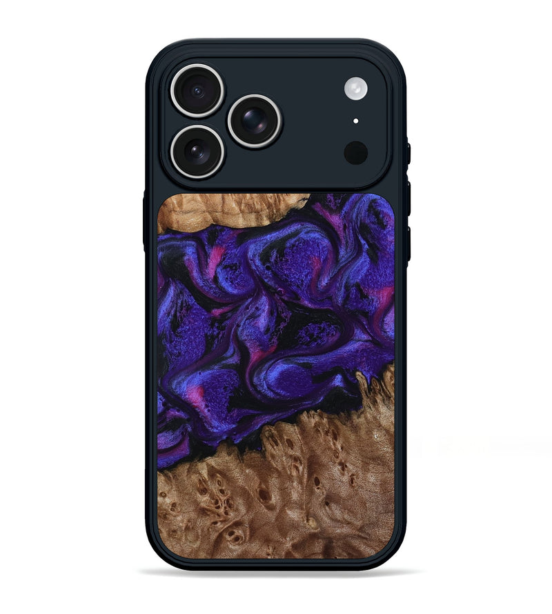 iPhone 17 Pro Max Wood Phone Case - Deana (Purple, 793180)