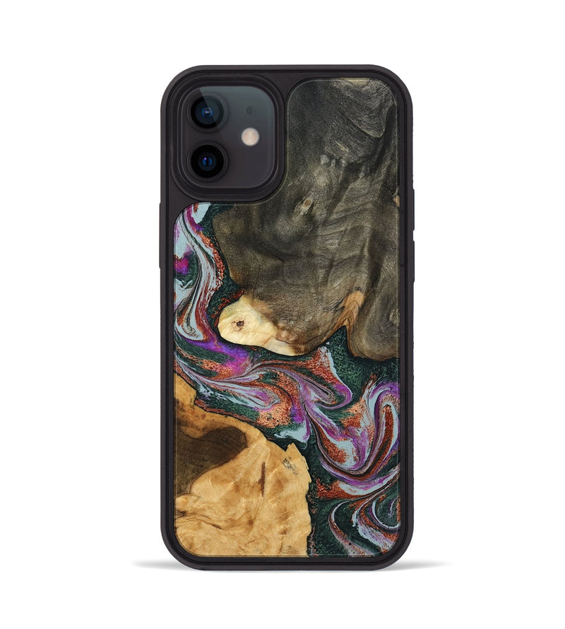 iPhone 12 Wood Phone Case - Yvonne (Green, 793191)