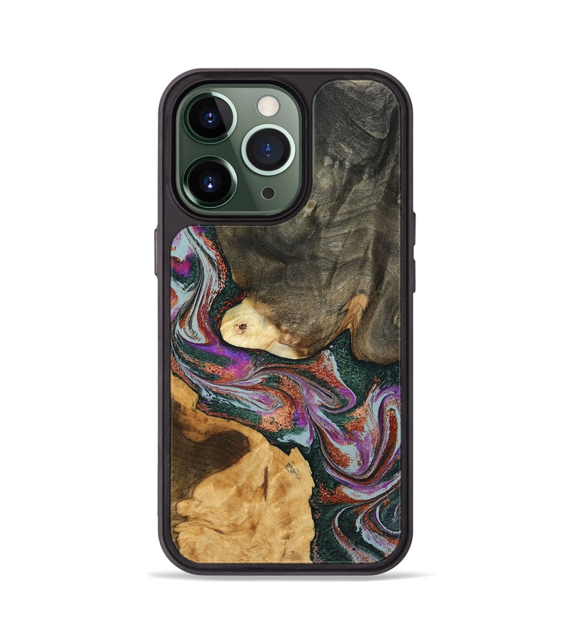 iPhone 13 Pro Wood Phone Case - Yvonne (Green, 793191)