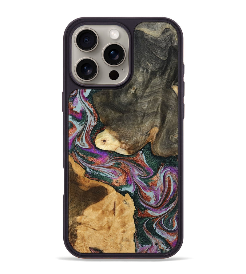 iPhone 16 Pro Max Wood Phone Case - Yvonne (Green, 793191)