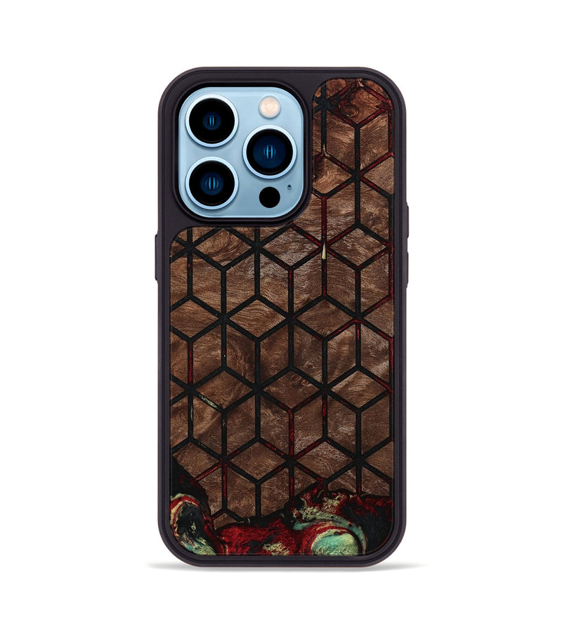 iPhone 14 Pro Wood Phone Case - Marsha (Pattern, 793196)