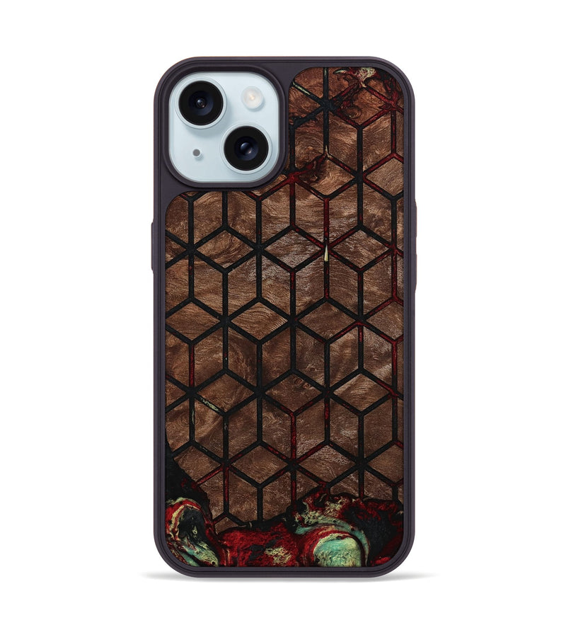 iPhone 15 Wood Phone Case - Marsha (Pattern, 793196)