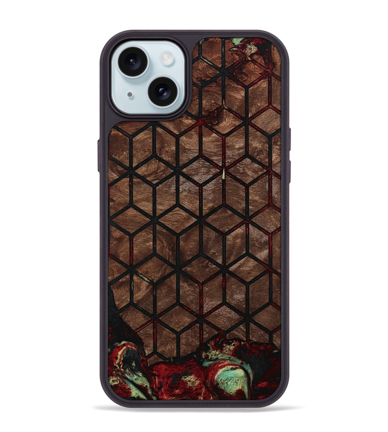 iPhone 15 Plus Wood Phone Case - Marsha (Pattern, 793196)