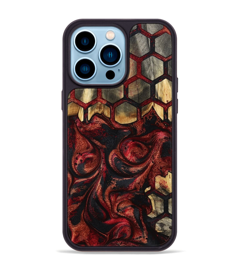 iPhone 14 Pro Max Wood Phone Case - Domenic (Pattern, 793204)