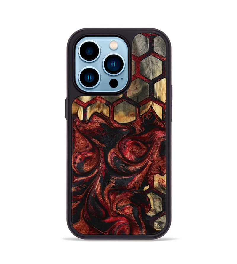 iPhone 14 Pro Wood Phone Case - Domenic (Pattern, 793204)