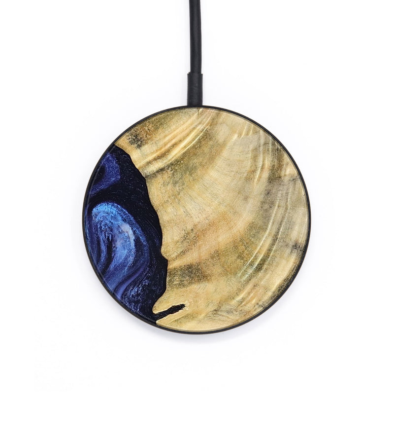 Circle Wood Wireless Charger - Bonita (Blue, 793219)