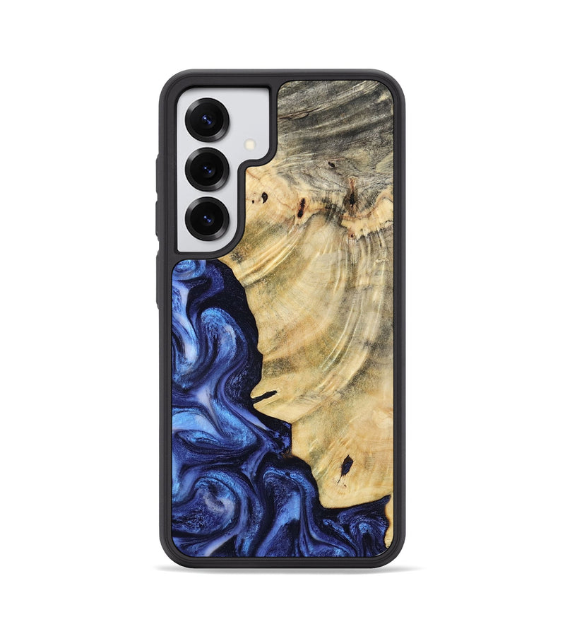 Galaxy S25 Wood Phone Case - Bonita (Blue, 793219)