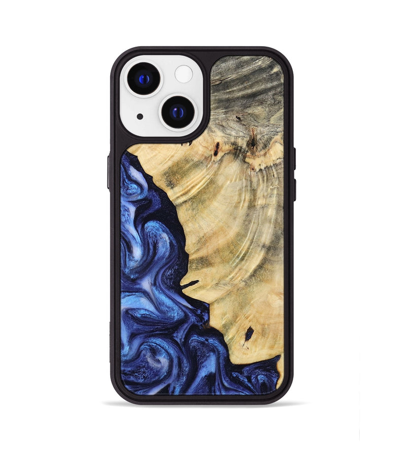 iPhone 13 Wood Phone Case - Bonita (Blue, 793219)