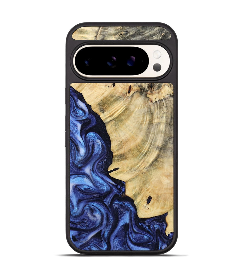 Pixel 9 Pro Wood Phone Case - Bonita (Blue, 793219)
