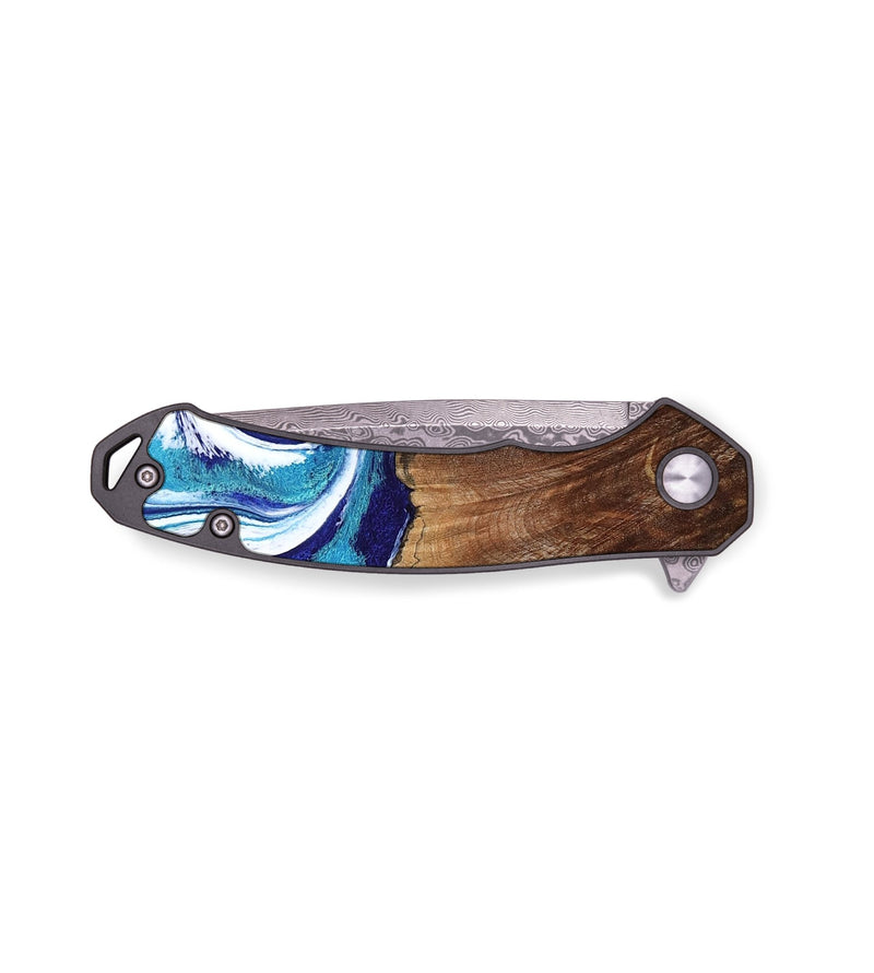 EDC Wood Pocket Knife - Kody (Blue, 793357)