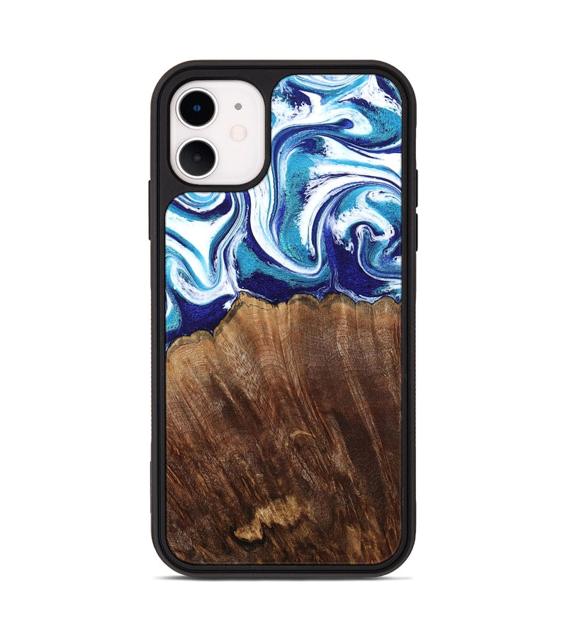 iPhone 11 Wood Phone Case - Kody (Blue, 793357)