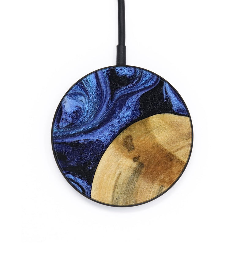 Circle Wood Wireless Charger - Lyndon (Blue, 793360)