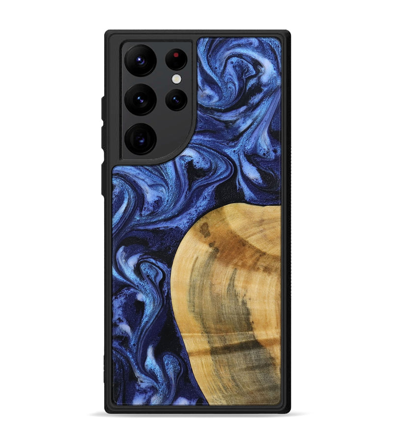 Galaxy S22 Ultra Wood Phone Case - Lyndon (Blue, 793360)