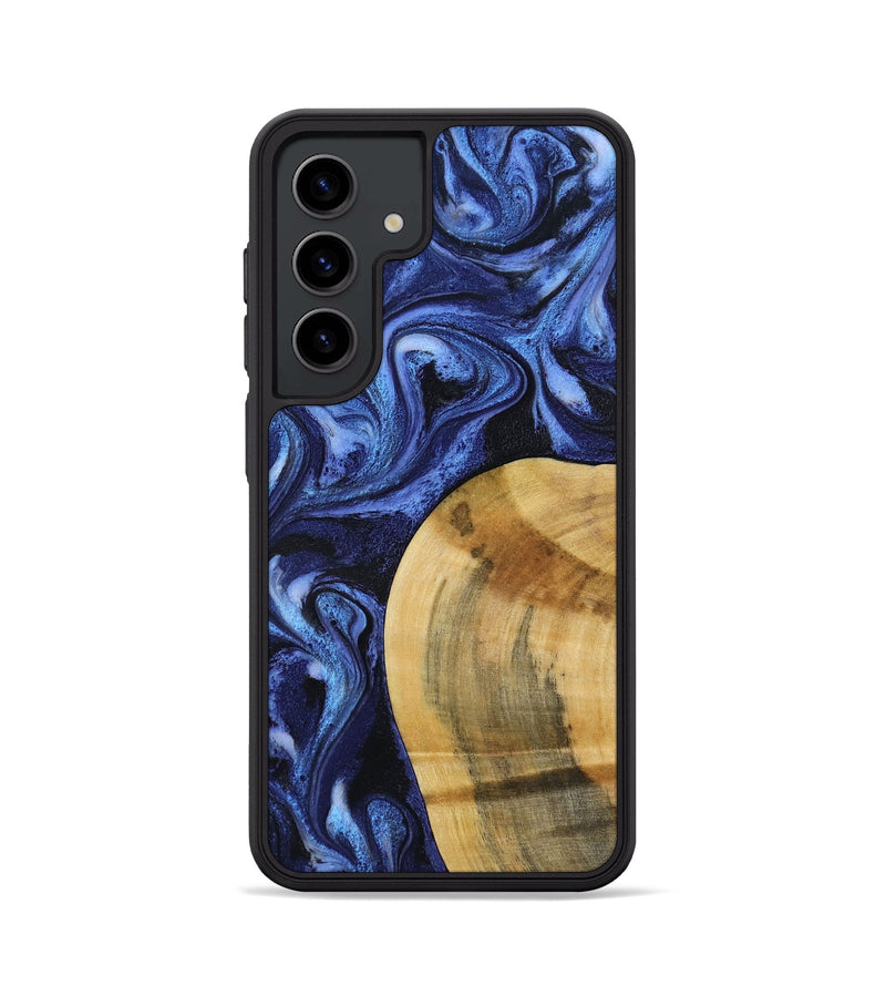 Galaxy S24 Wood Phone Case - Lyndon (Blue, 793360)
