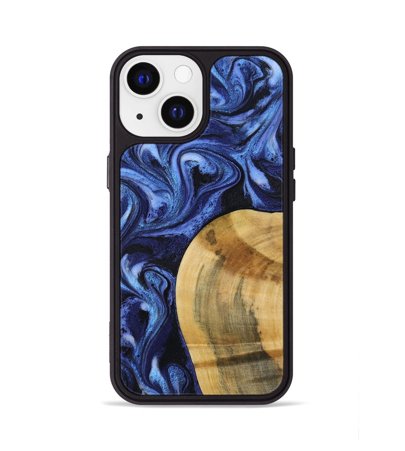 iPhone 13 Wood Phone Case - Lyndon (Blue, 793360)