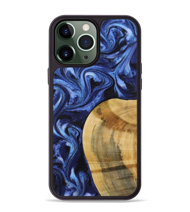iPhone 13 Pro Max Wood Phone Case - Lyndon (Blue, 793360)