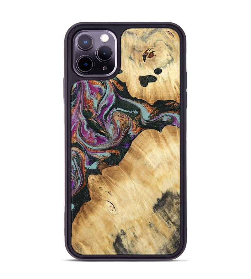 iPhone 11 Pro Max Wood Phone Case - Trinity (Green, 793364)