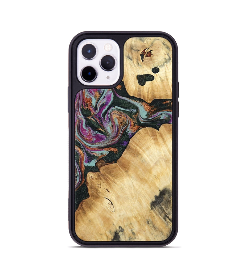iPhone 11 Pro Wood Phone Case - Trinity (Green, 793364)