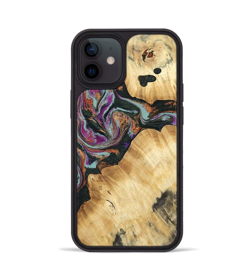 iPhone 12 Wood Phone Case - Trinity (Green, 793364)