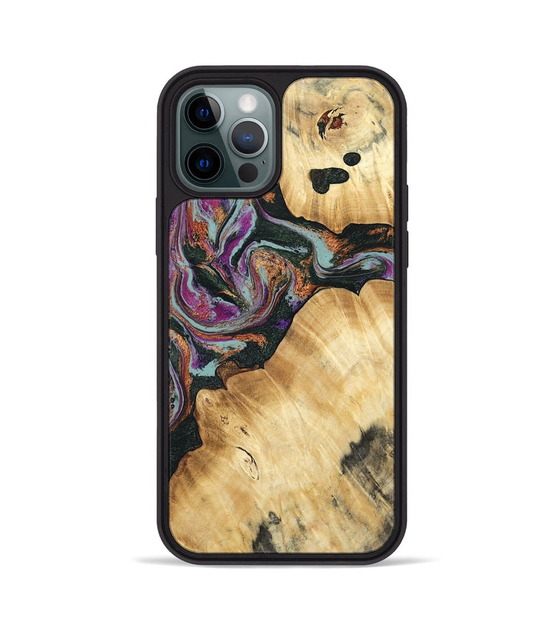 iPhone 12 Pro Wood Phone Case - Trinity (Green, 793364)