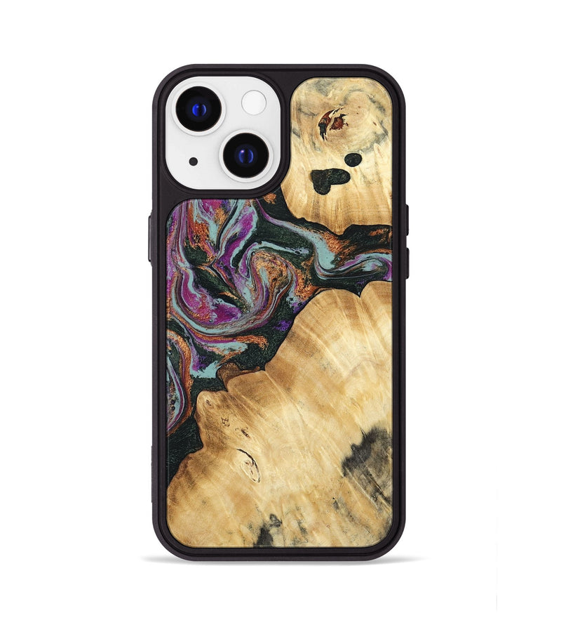 iPhone 13 Wood Phone Case - Trinity (Green, 793364)