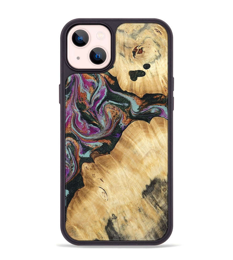 iPhone 14 Plus Wood Phone Case - Trinity (Green, 793364)