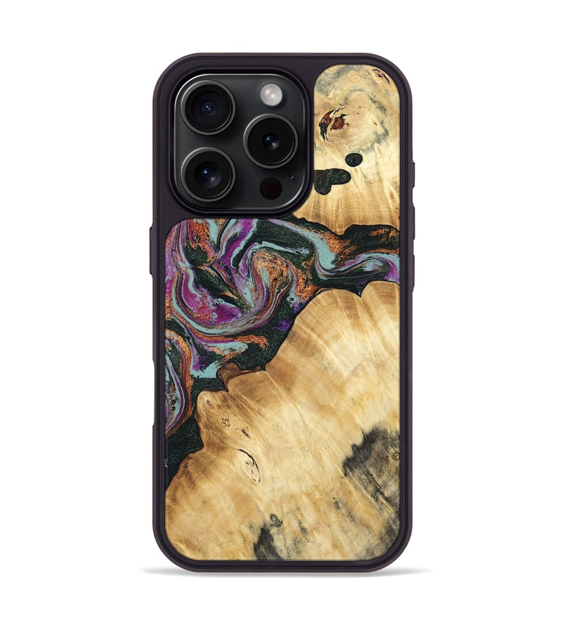 iPhone 16 Pro Wood Phone Case - Trinity (Green, 793364)