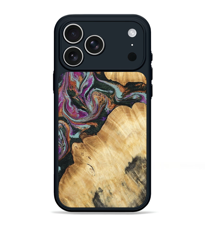 iPhone 17 Pro Max Wood Phone Case - Trinity (Green, 793364)