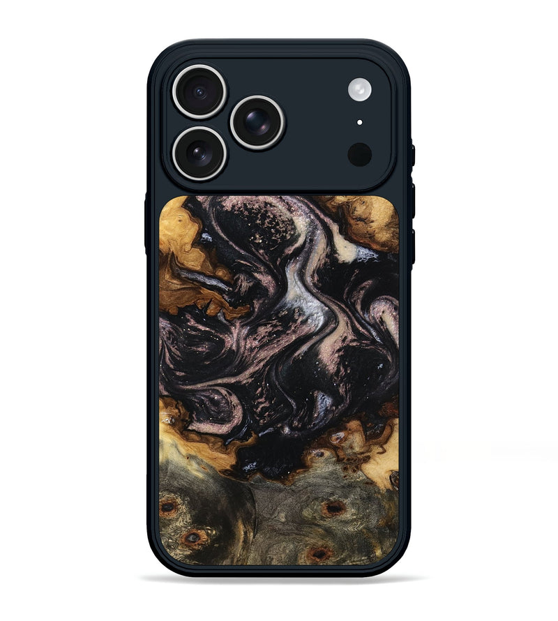 iPhone 17 Pro Max Wood Phone Case - Ronny (Black & White, 793373)