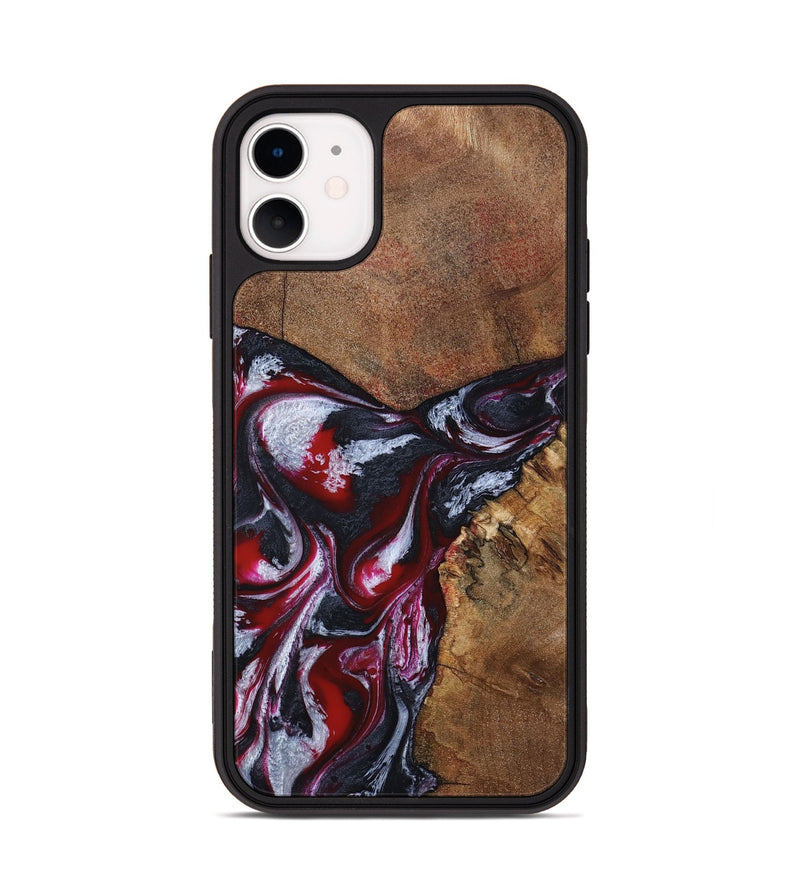 iPhone 11 Wood Phone Case - Jaydon (Red, 793374)