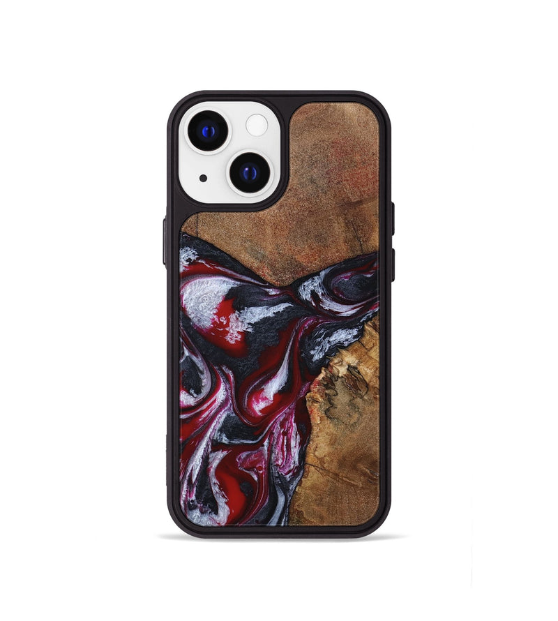 iPhone 13 mini Wood Phone Case - Jaydon (Red, 793374)