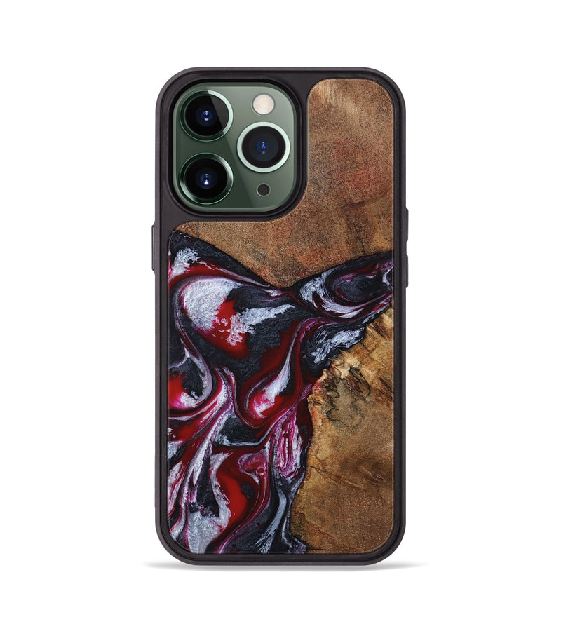 iPhone 13 Pro Wood Phone Case - Jaydon (Red, 793374)