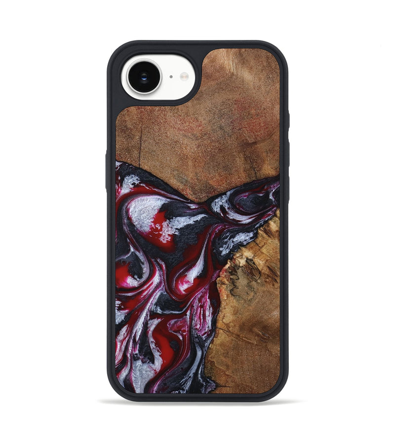 iPhone 16e Wood Phone Case - Jaydon (Red, 793374)