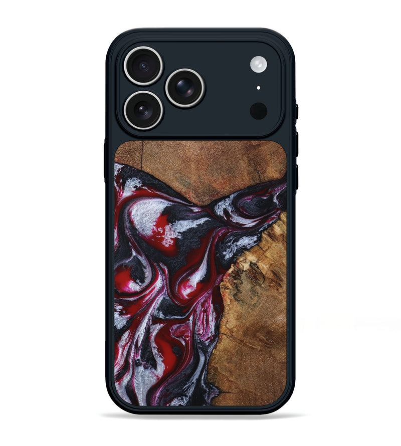 iPhone 17 Pro Max Wood Phone Case - Jaydon (Red, 793374)
