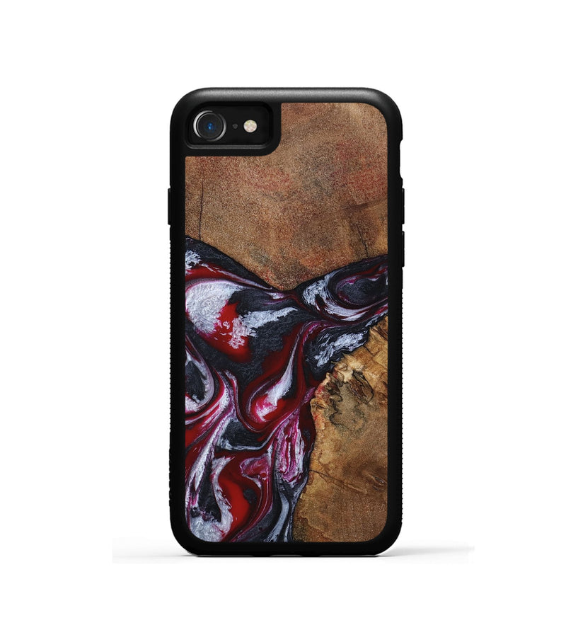 iPhone SE Wood Phone Case - Jaydon (Red, 793374)