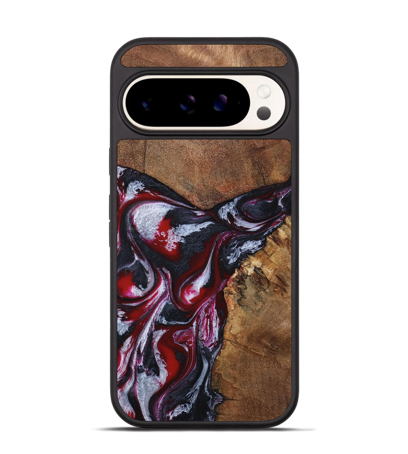 Pixel 9 Pro Wood Phone Case - Jaydon (Red, 793374)