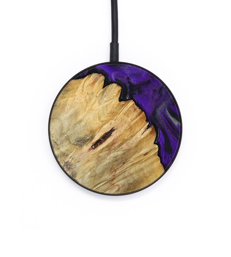 Circle Wood Wireless Charger - Kathlyn (Purple, 793376)