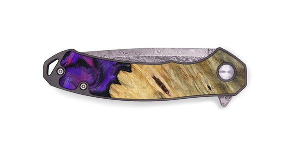 EDC Wood Pocket Knife - Kathlyn (Purple, 793376)