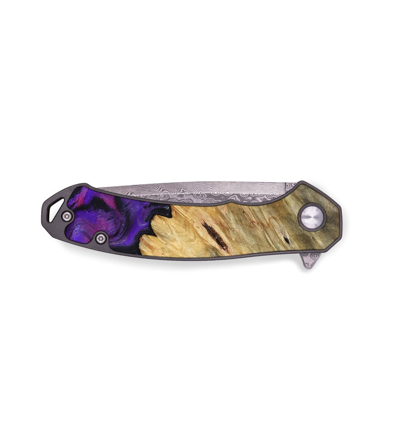 EDC Wood Pocket Knife - Kathlyn (Purple, 793376)