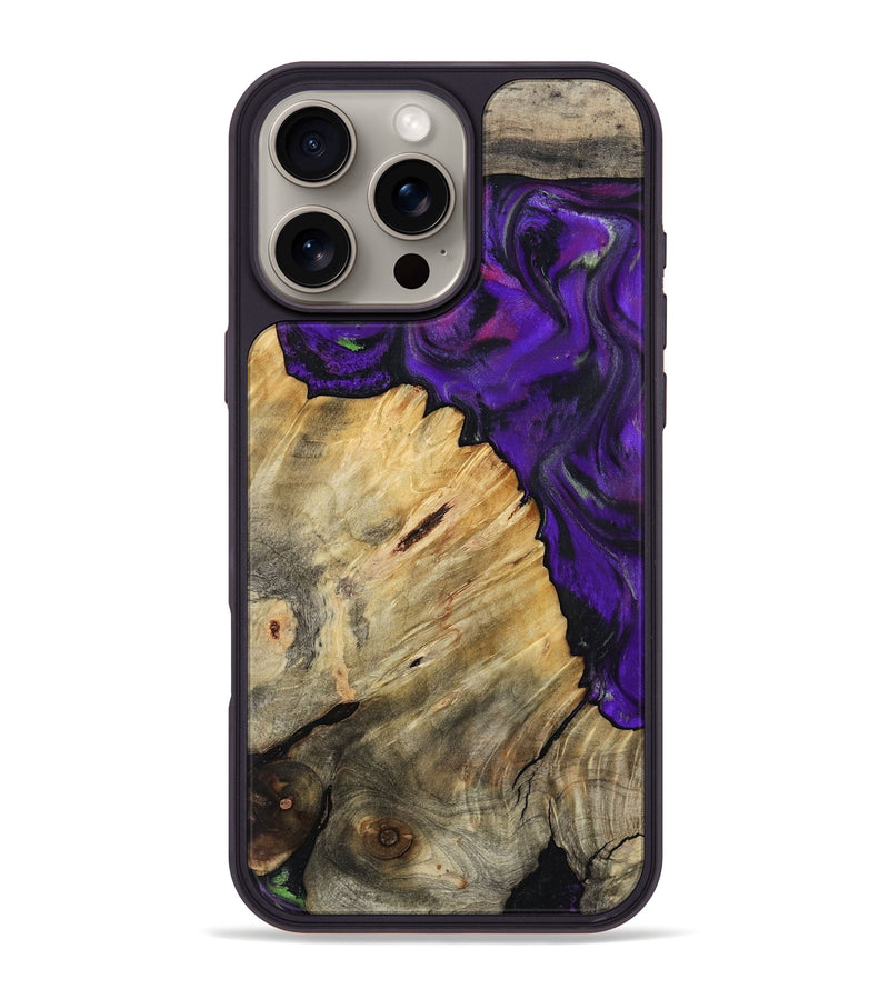 iPhone 16 Pro Max Wood Phone Case - Kathlyn (Purple, 793376)