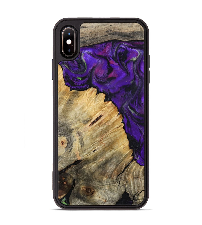 iPhone Xs Max Wood Phone Case - Kathlyn (Purple, 793376)