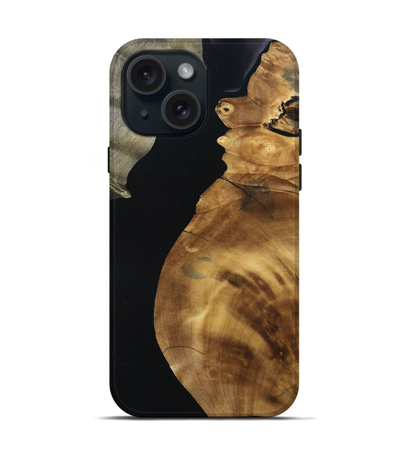 iPhone 15 Wood Live Edge Phone Case - Brendan (Wood Burl, 793427)