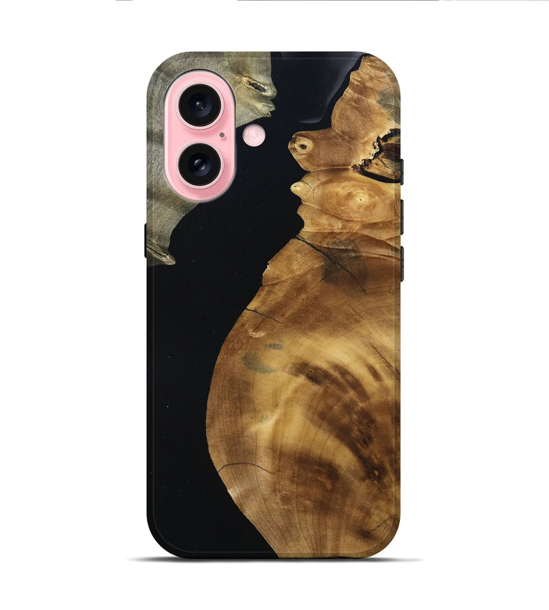 iPhone 16 Wood Live Edge Phone Case - Brendan (Wood Burl, 793427)